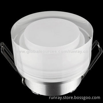 5W Crystal LED Downlight, Bridgelux Chip, 85-265V AC or 12-24V DC, 3 Years Warranty